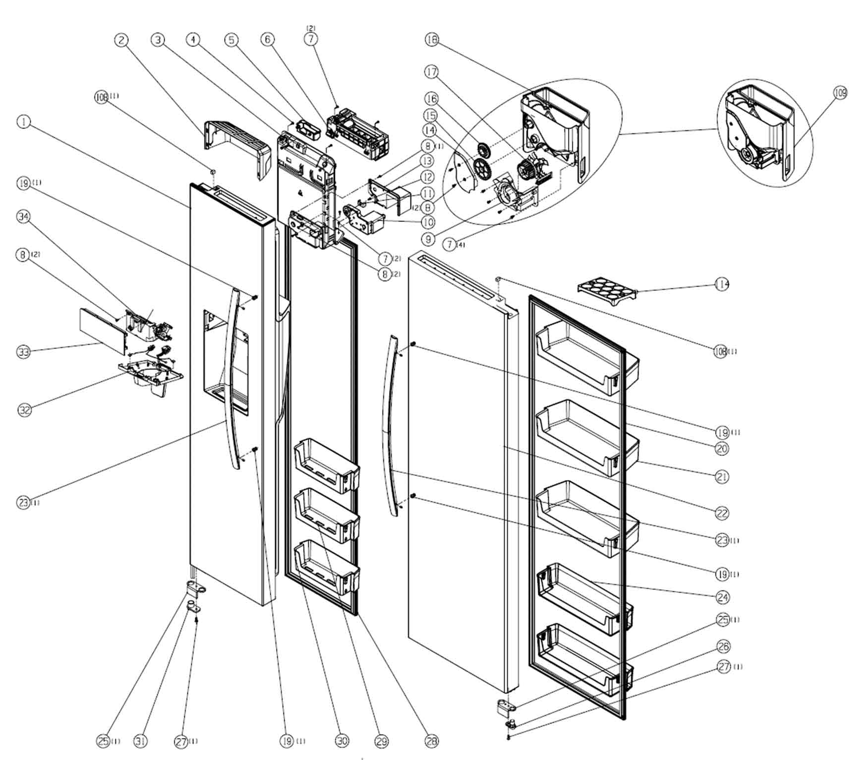 I have a problem with my Hisense american fridge freezer panel.. am I