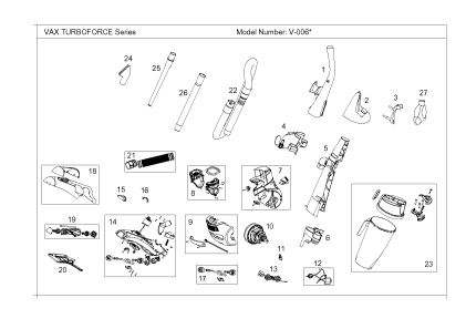 Cinghia Di Ricambio Per Aspirapolvere VAX Turboforce V-006B - Foto 5