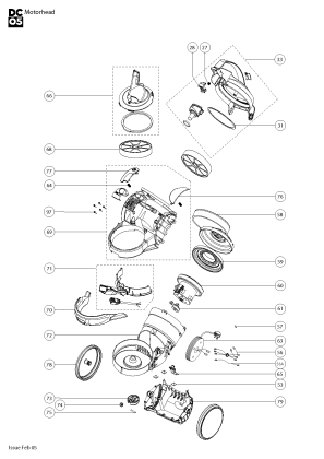 Dyson DC05 Motorhead Cleaner Parts