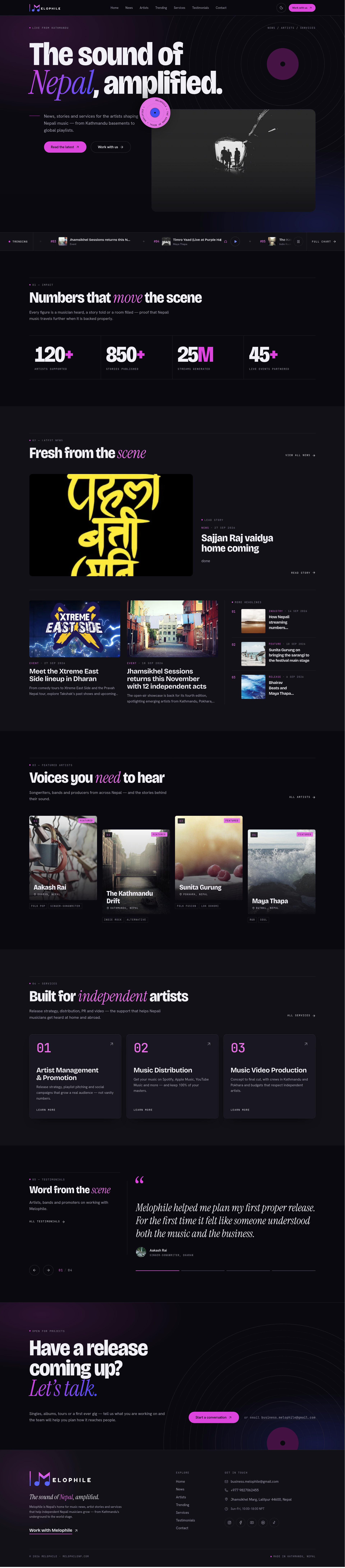 Landing page screenshot 1