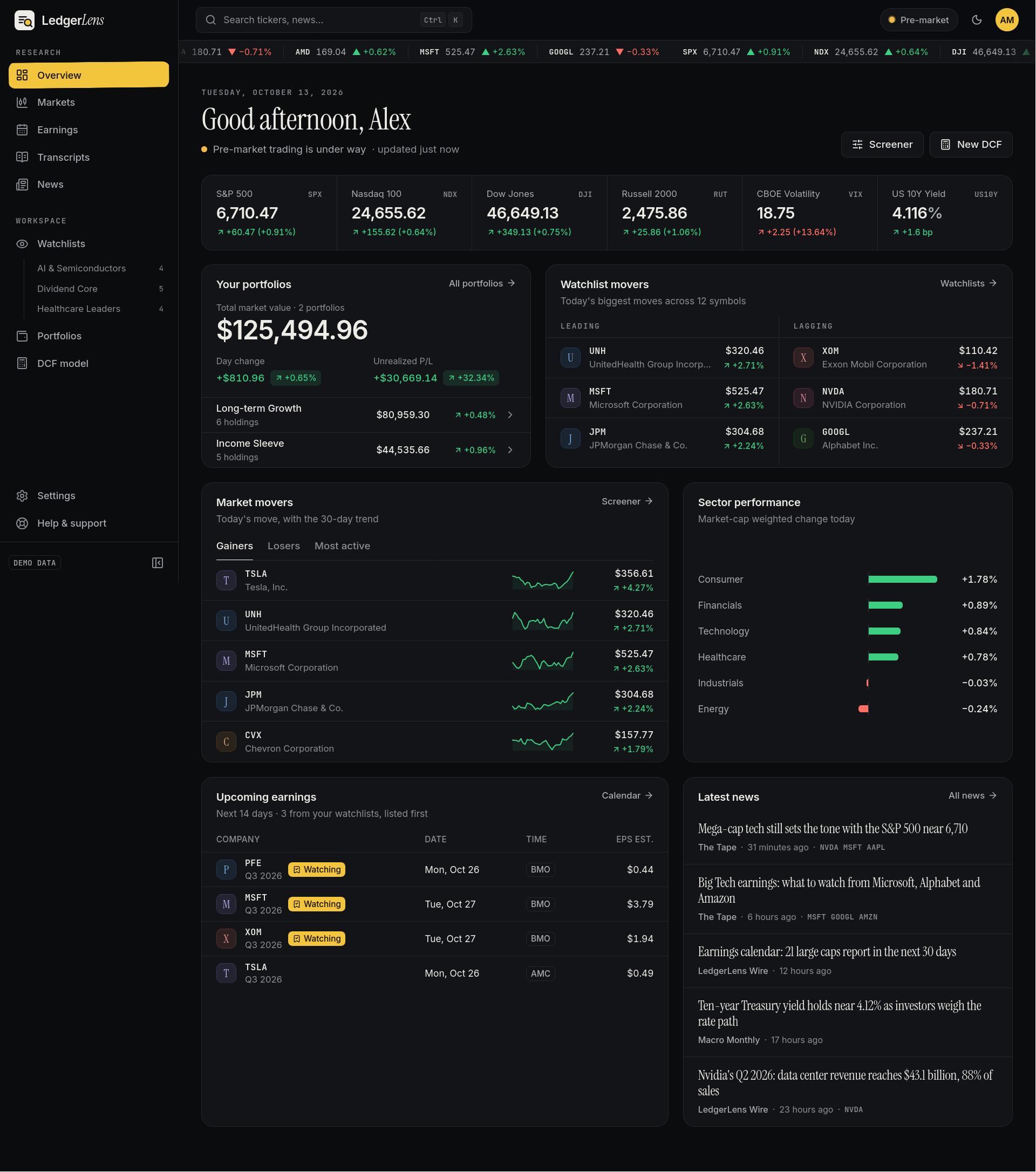Landing Page screenshot 1
