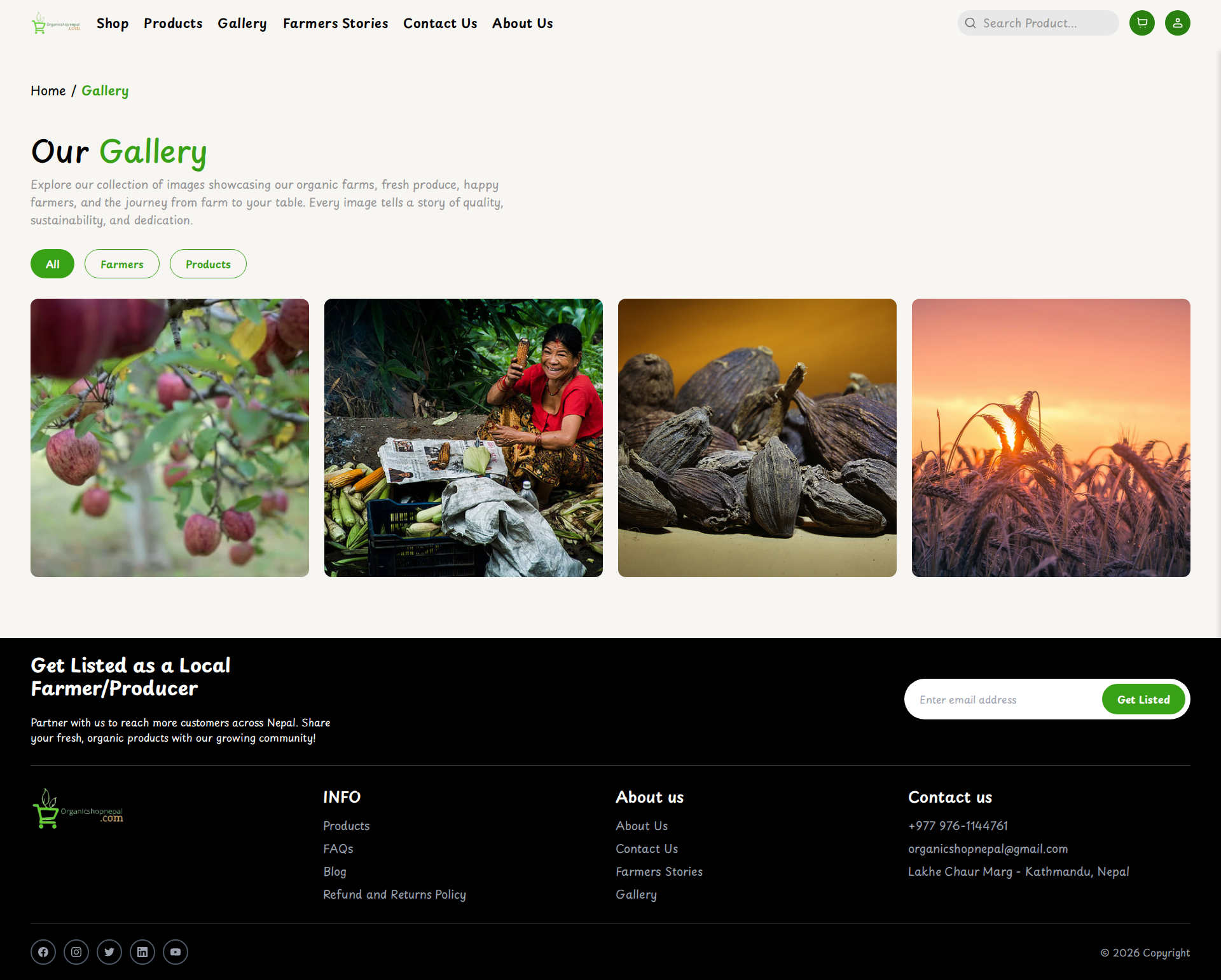 Gallery Page screenshot 1