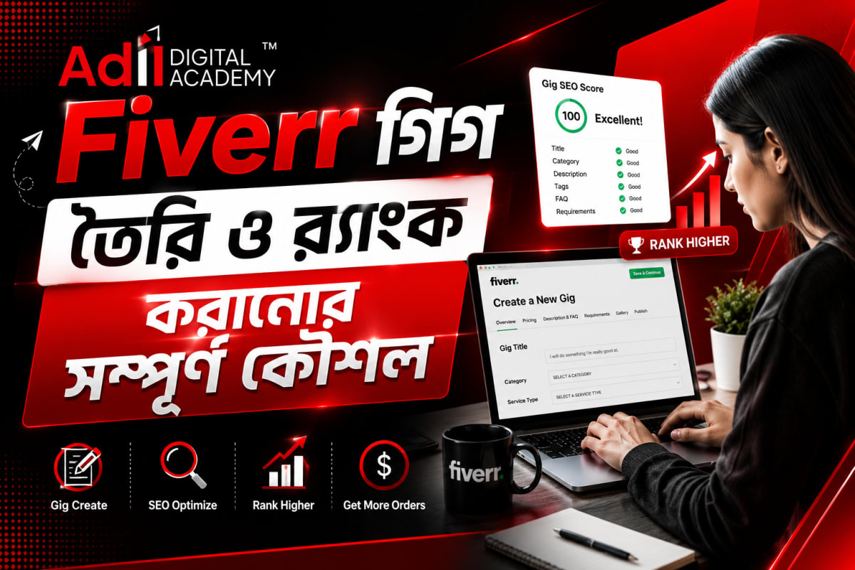 Fiverr গিগ তৈরি ও র‍্যাংক করানোর সম্পূর্ণ কৌশল