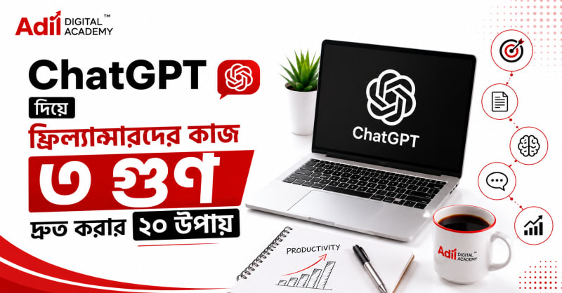 ChatGPT দিয়ে ফ্রিল্যান্সারদের কাজ ৩ গুণ দ্রুত করার ২০ উপায়