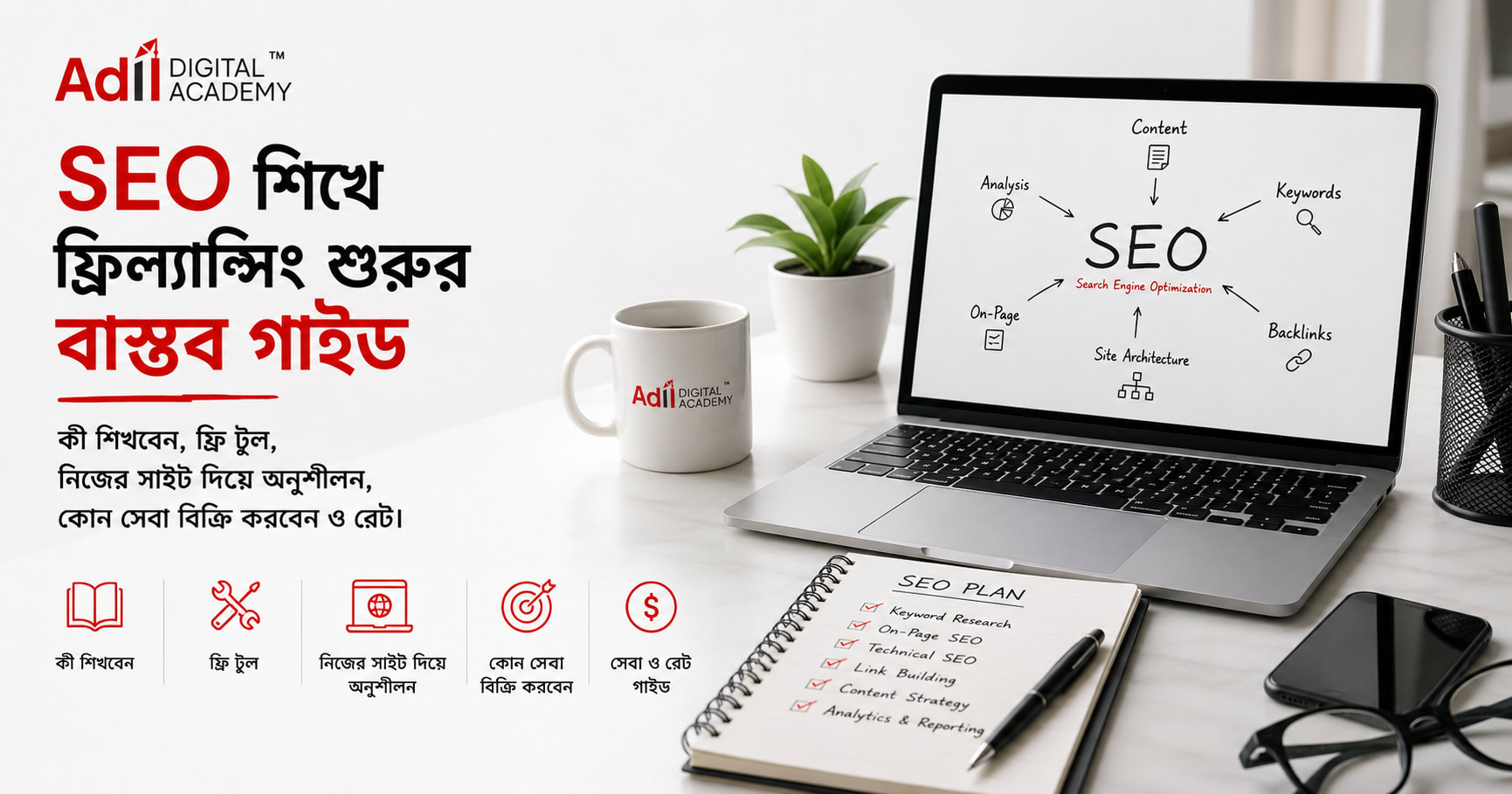 SEO শিখে ফ্রিল্যান্সিং করার বাস্তব উপায়