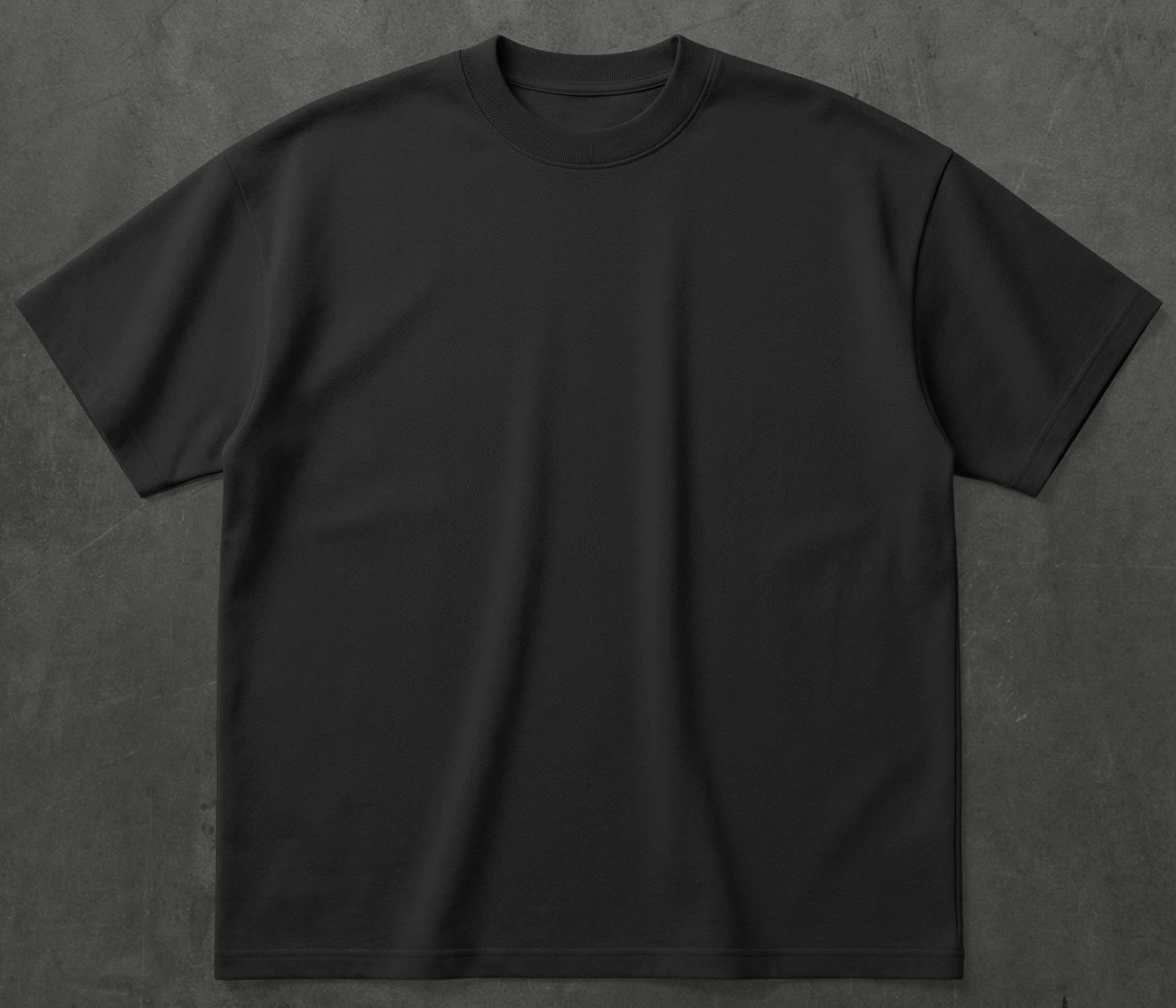 Black Interlock Tshirt