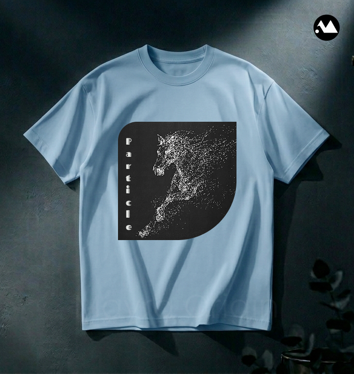 Particle Horse Drop Shoulder T-shirt