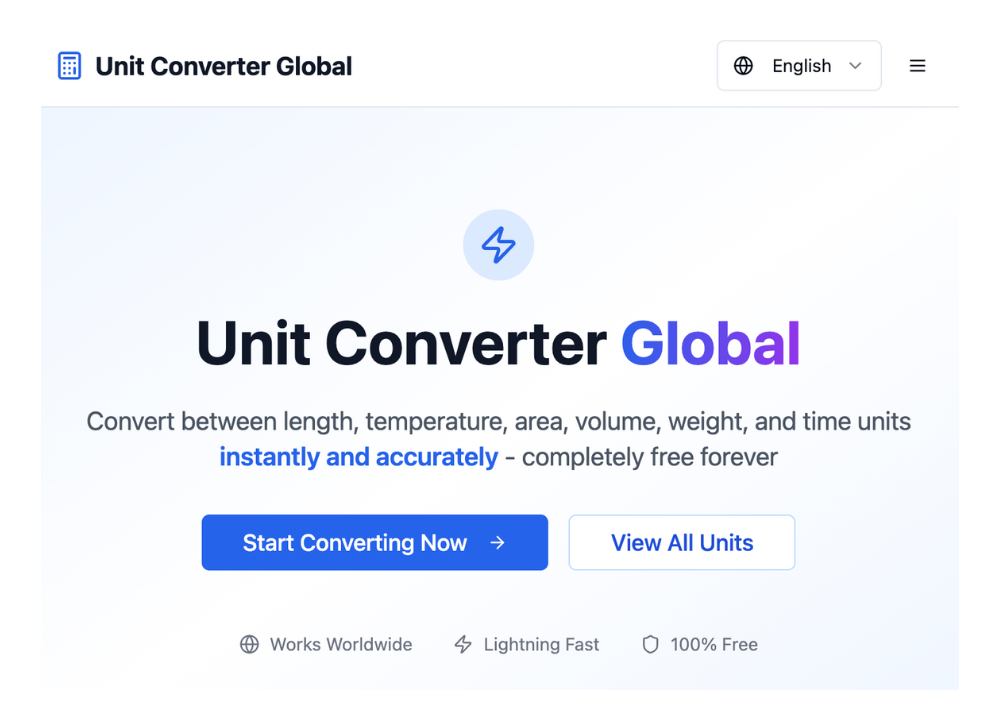 Unit Converter Global — Inches to CM, LBS to KG, Pounds to KG | Free ...