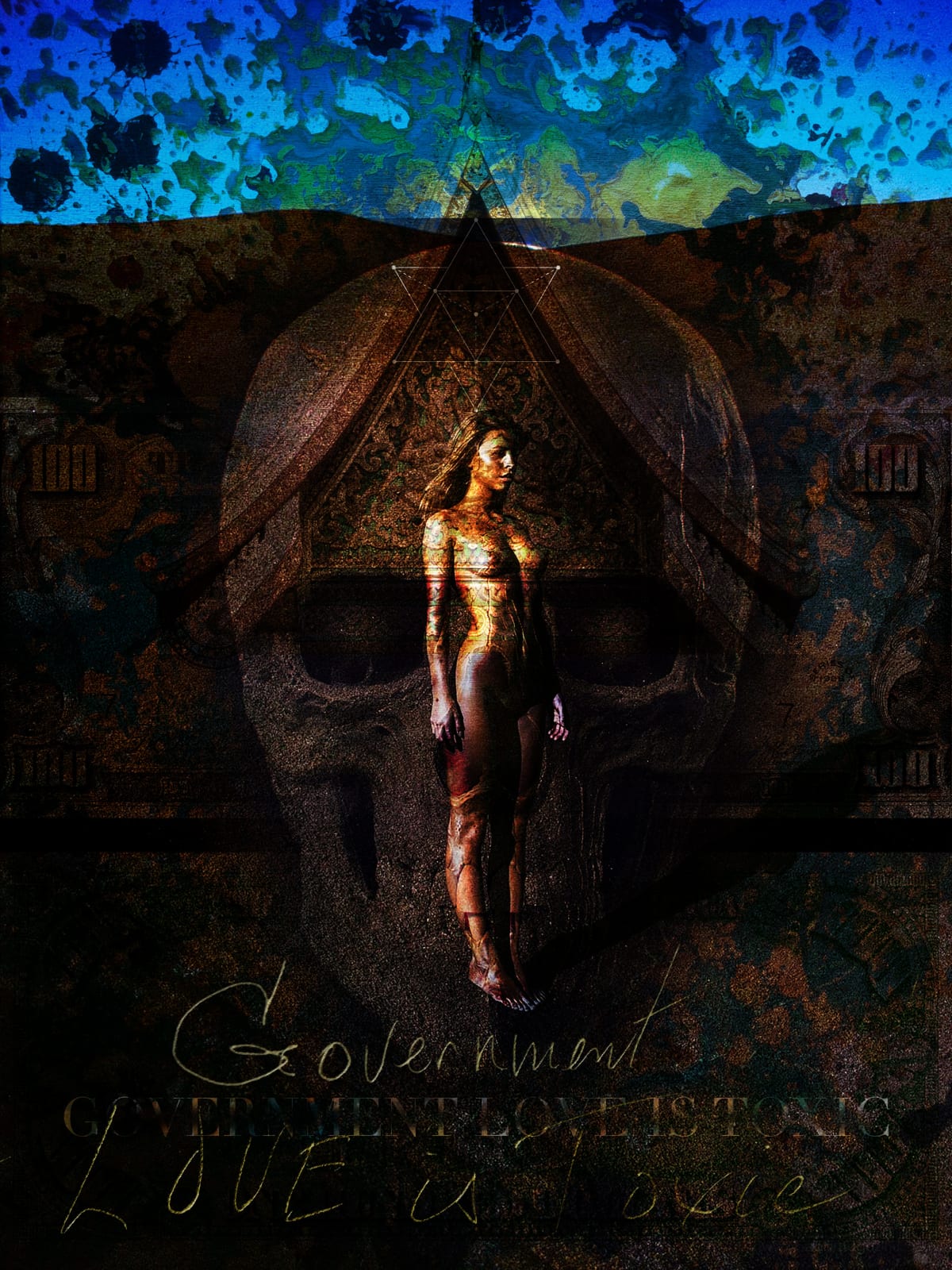 Gov-Lov Is Toxic — Daniel Stanford — FASCINASIA Series — Mixed Media