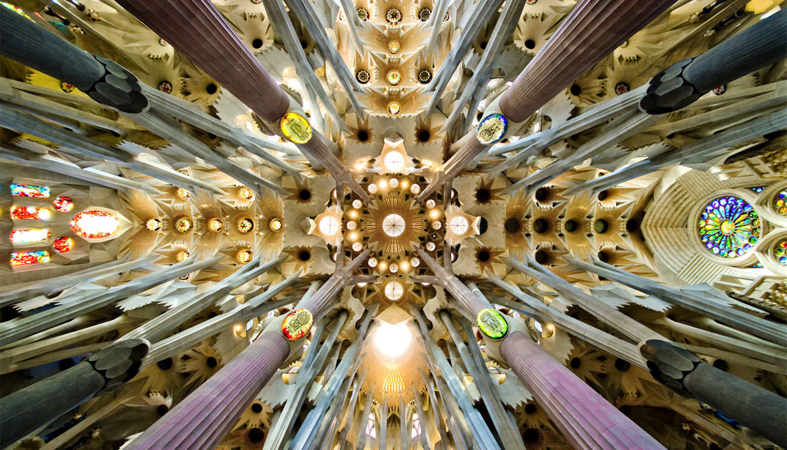 Sagrada Família — nave roof detail, Basílica de la Sagrada Família, Barcelona, Antoni Gaudí