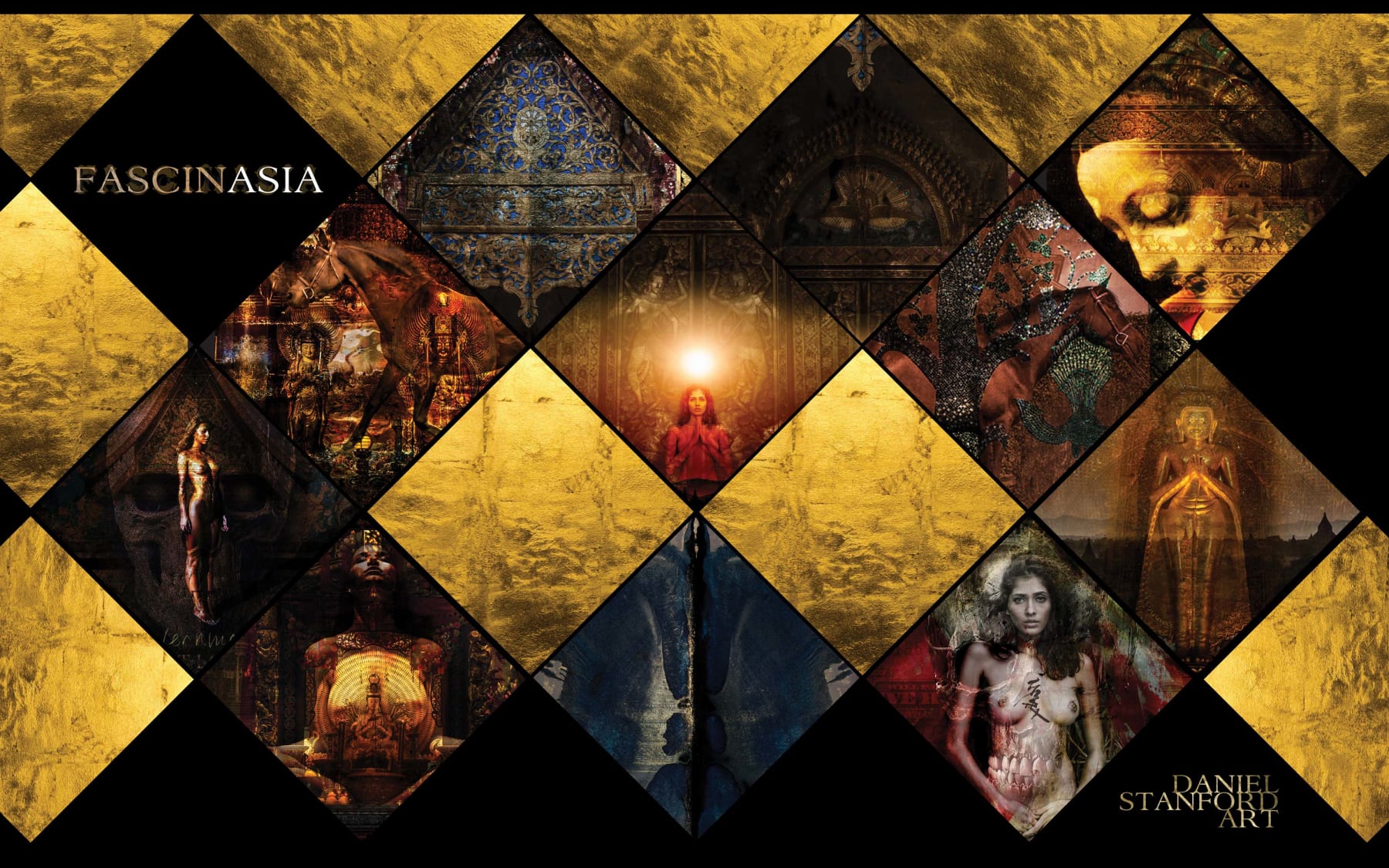 FASCINASIA — Daniel Stanford — Mixed Media Painting Series — MODUS Décover Issue No. 1