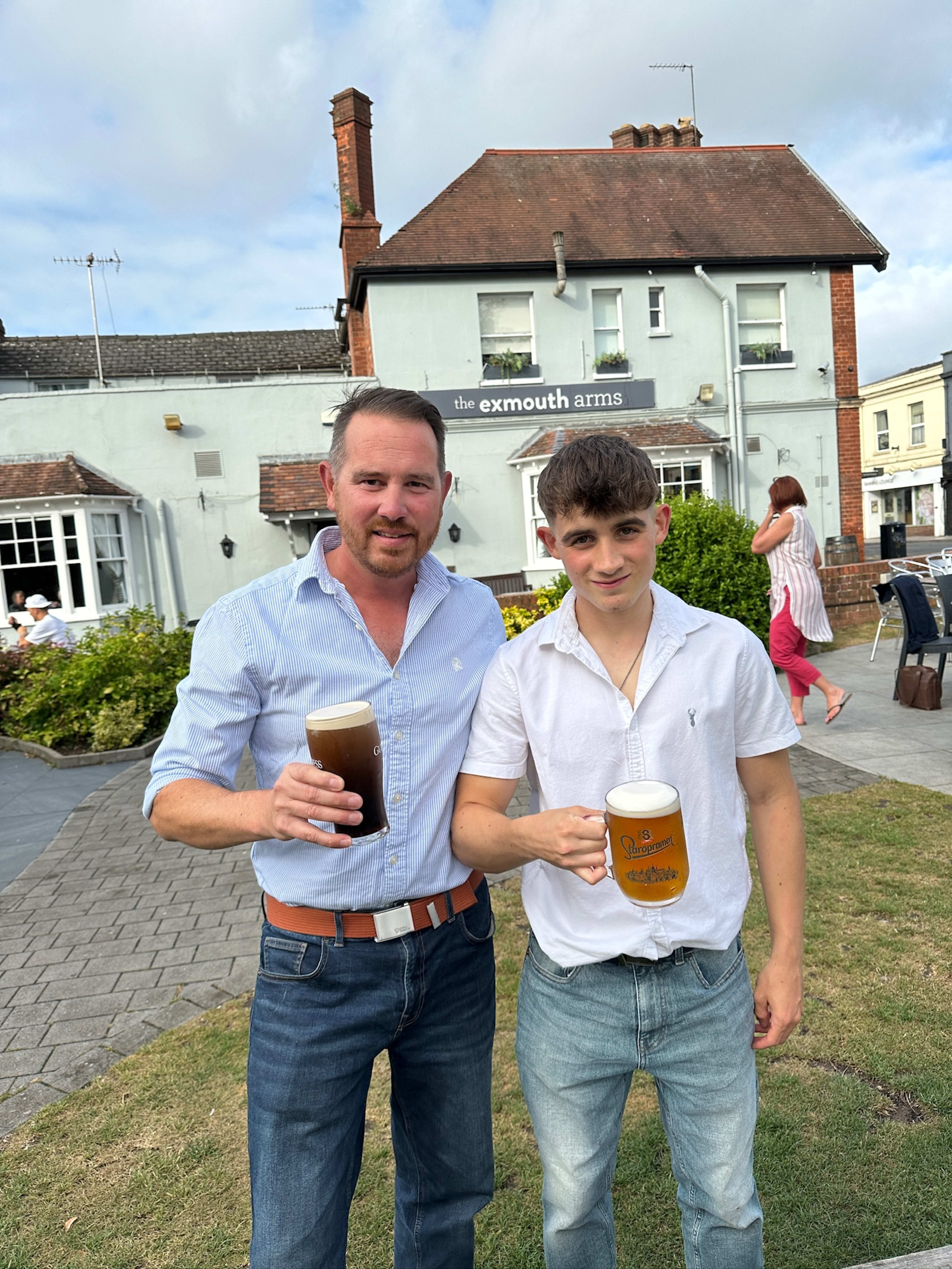 First pint with dad