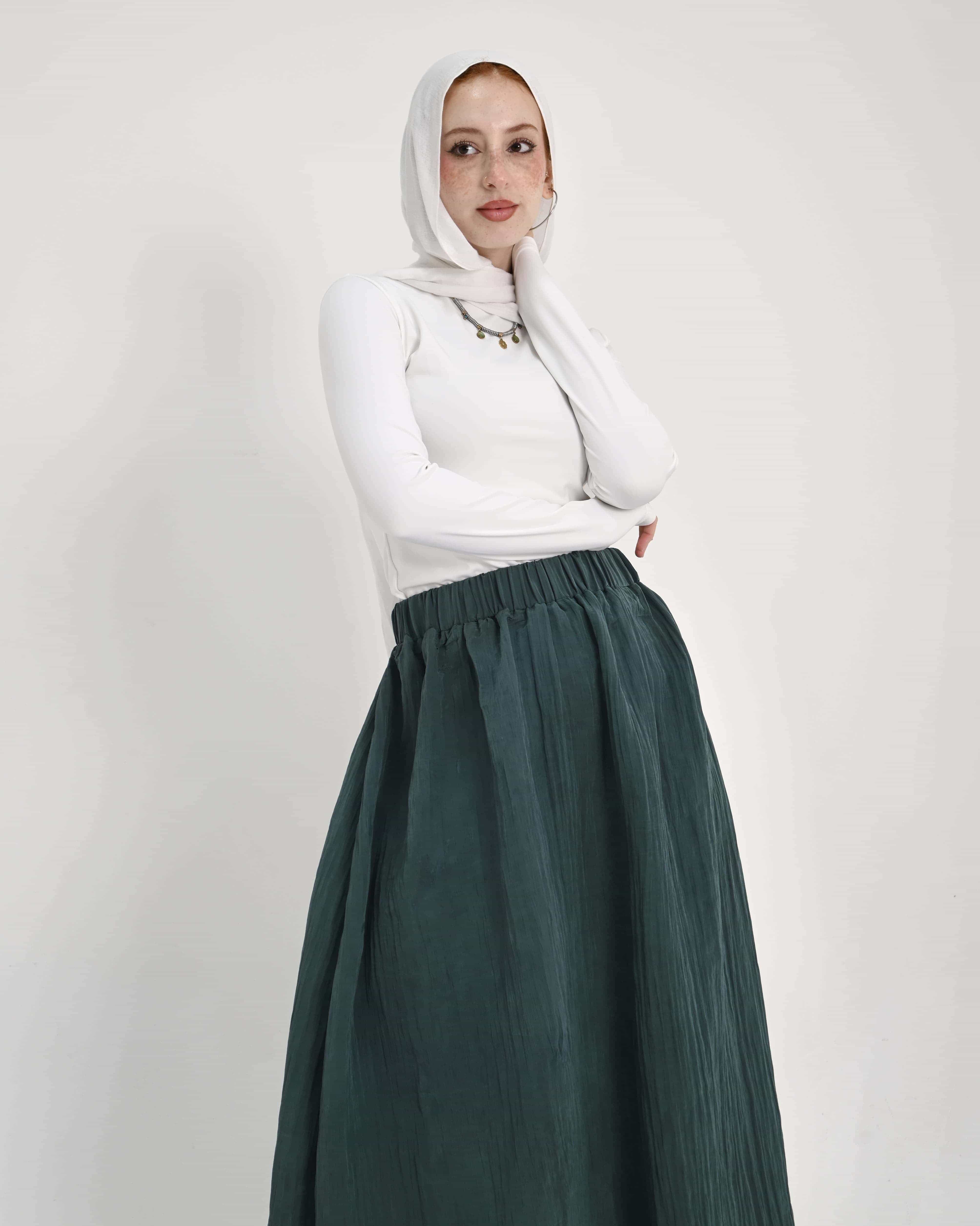 Dark Green Skirt