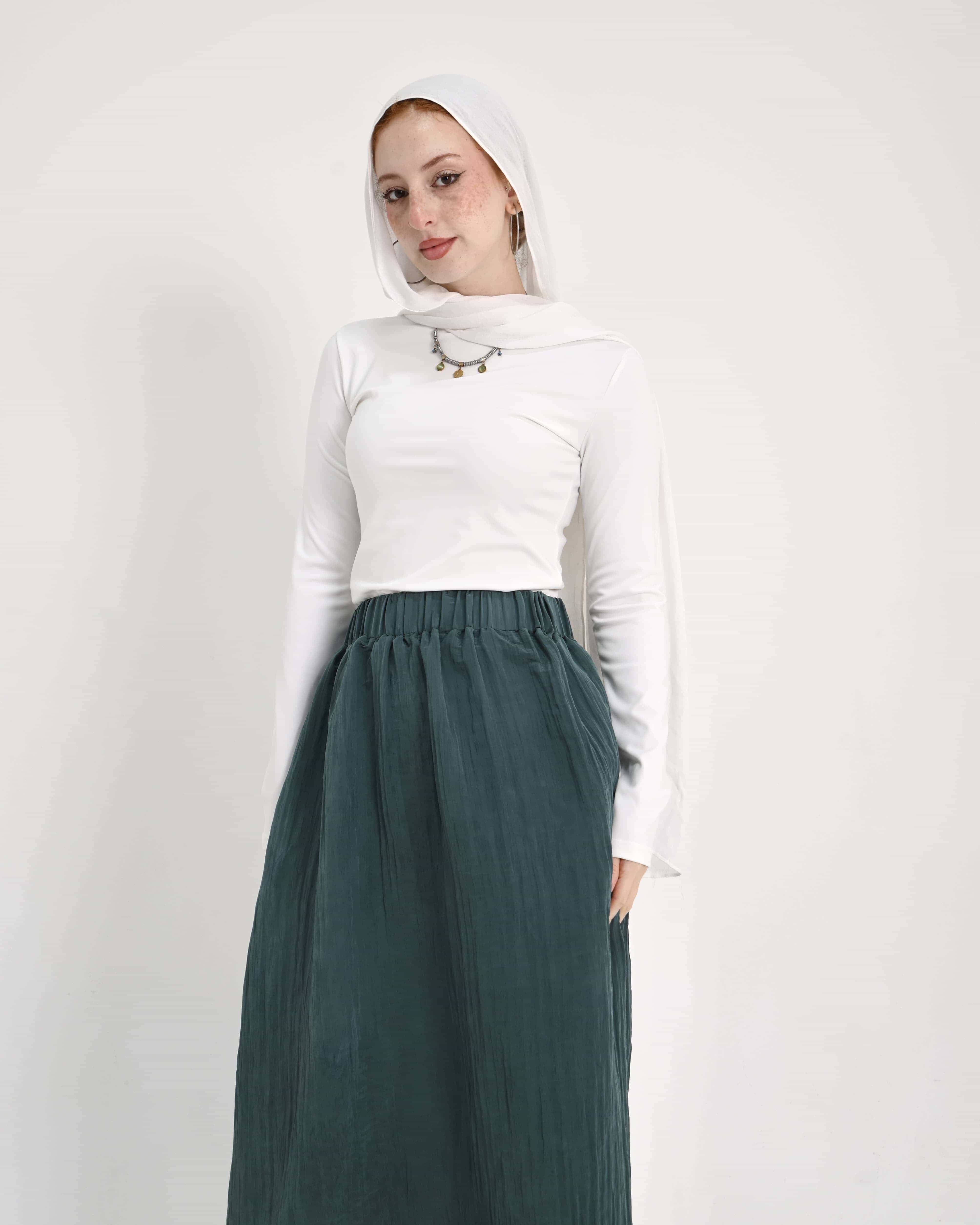 Dark Green Skirt