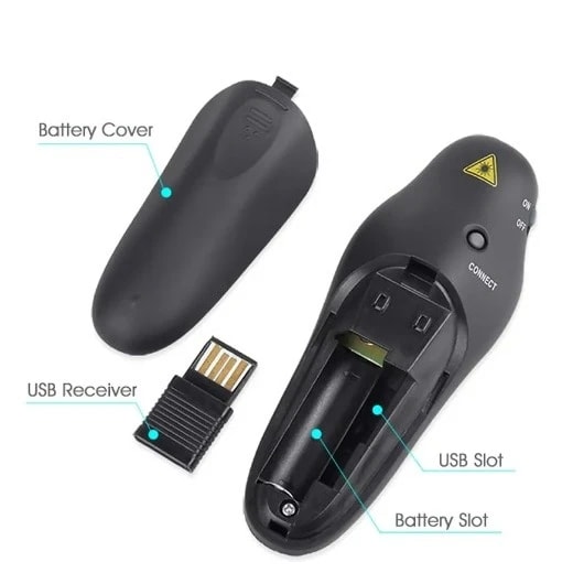 Wireless laser Presenter Gigamax plus , USB port, Black, K-100 product photo 1