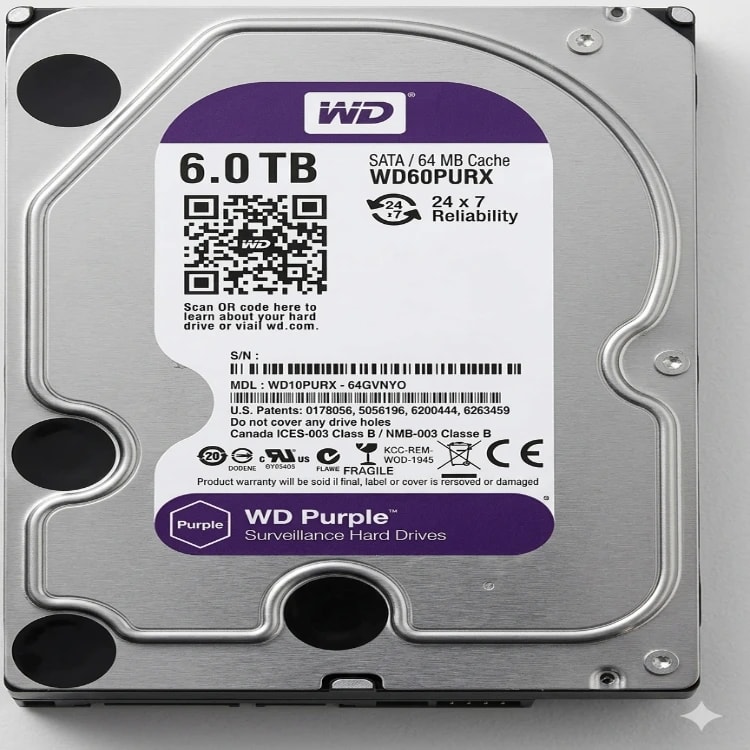 هارد Western Digital Purple (WD Purple) بسعة 6 تيرا product photo 2