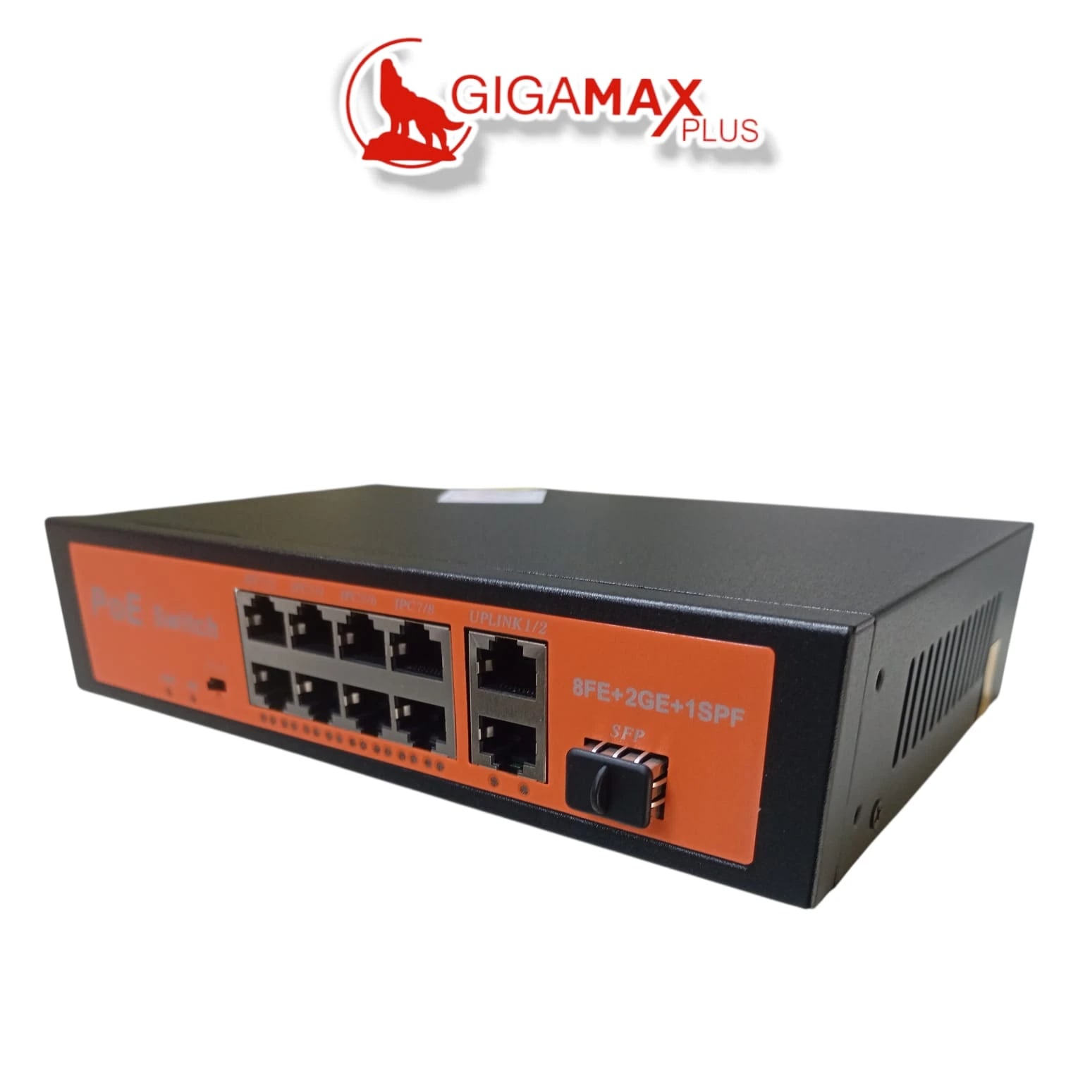 SWITCH Gigamaxplus 8 PORT (POE)  8+2 10/100 product photo 1