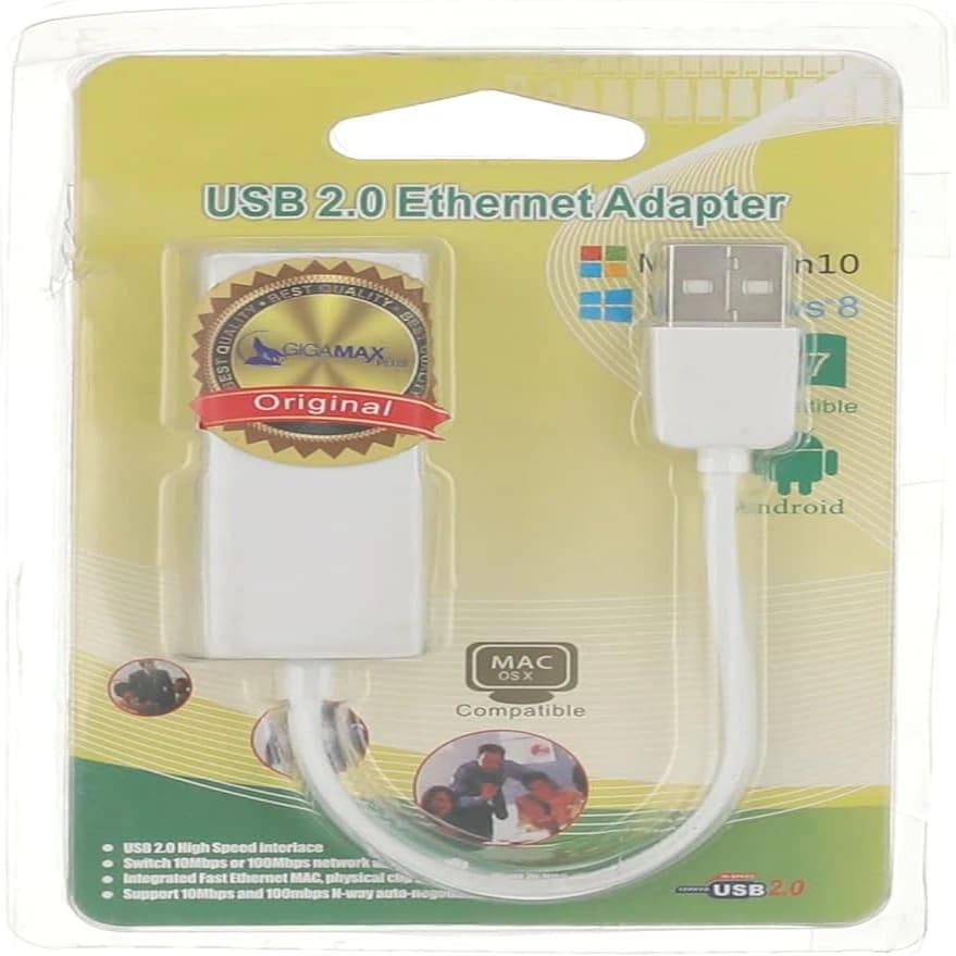 CARD LAN Gigamaxplus USB 2.0 TO RG45 product photo 1