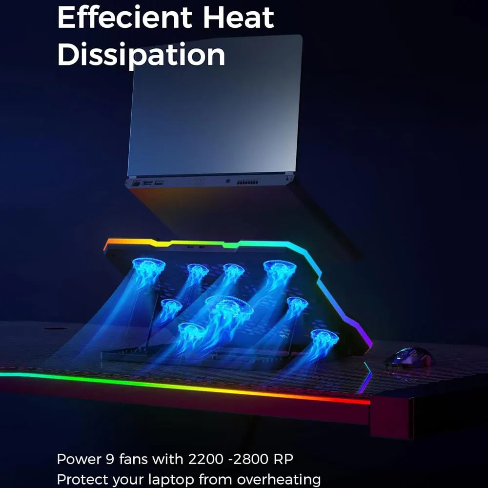 Gigamax Plus Gaming Laptop Cooling Pad, Model: 2070 RGB product photo 2