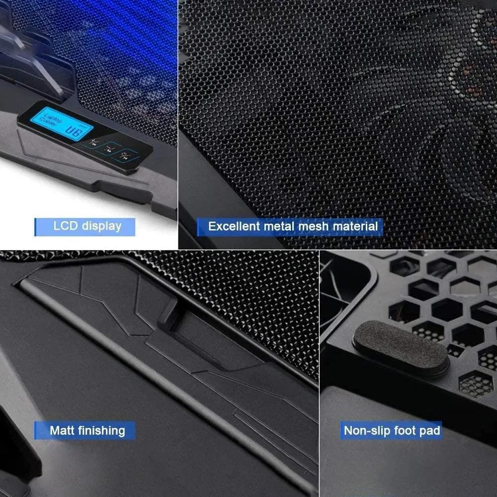 Gigamax Plus Laptop Cooling Pad, 4 Fans, LED Lighting, 2020 product photo 4