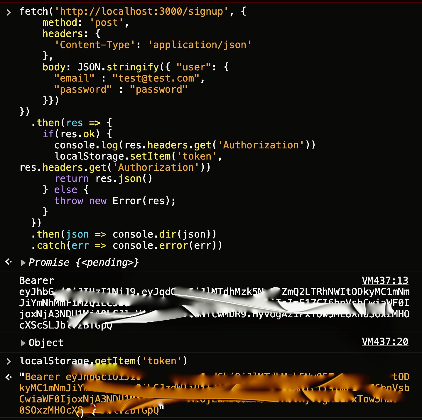 Fetch Authentication Check for Devise JWT backend