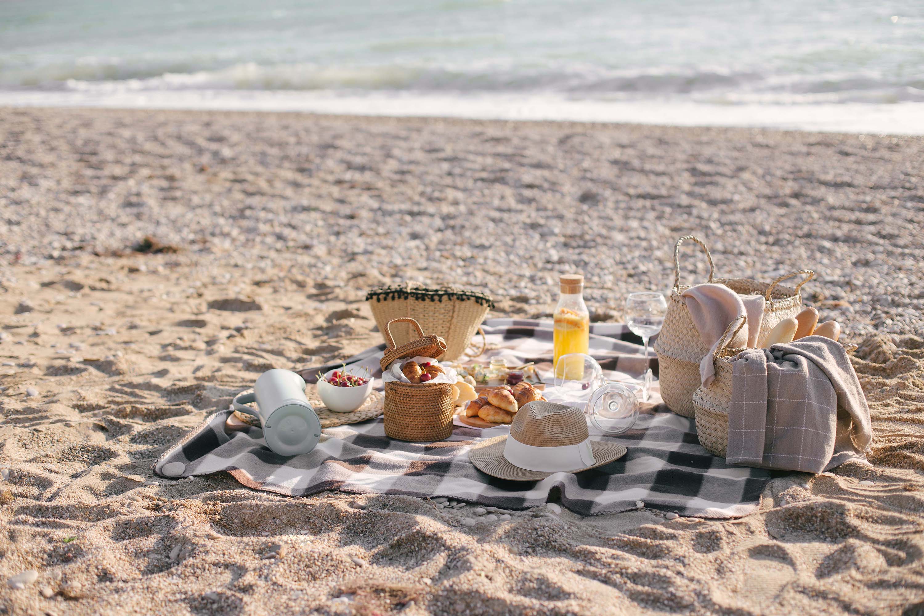 Picnic on the beach near Shelley Beach, Hervey Bay