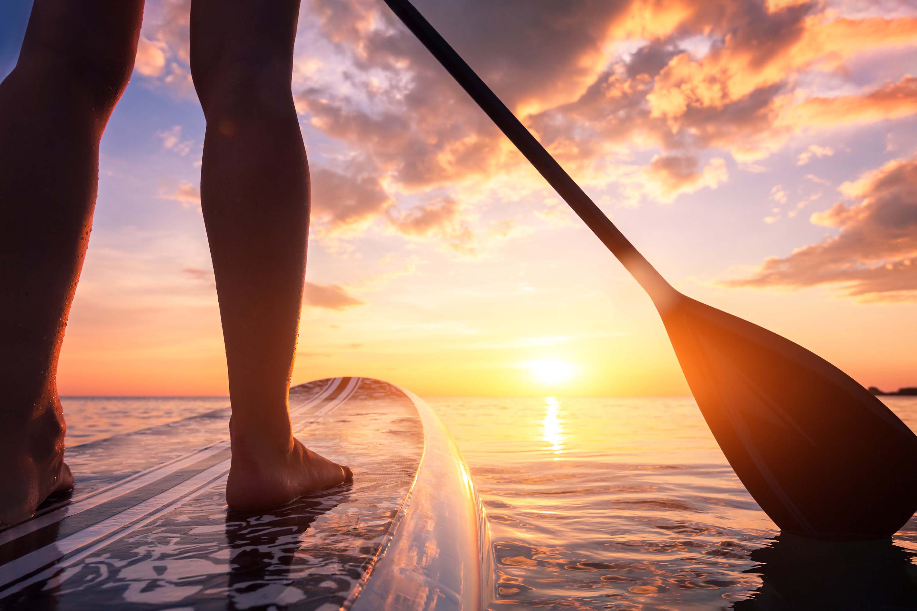 Stand-up paddleboarding in Hervey Bay