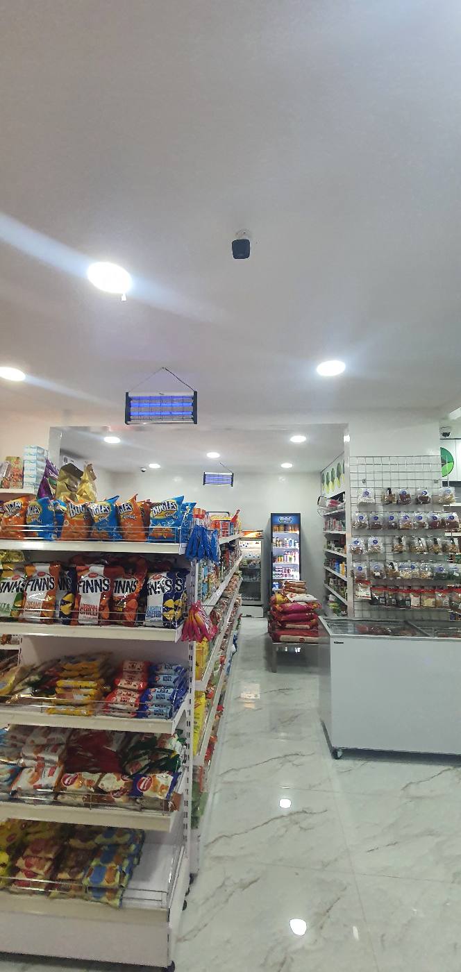 Good Food Supermarket interior with cameras