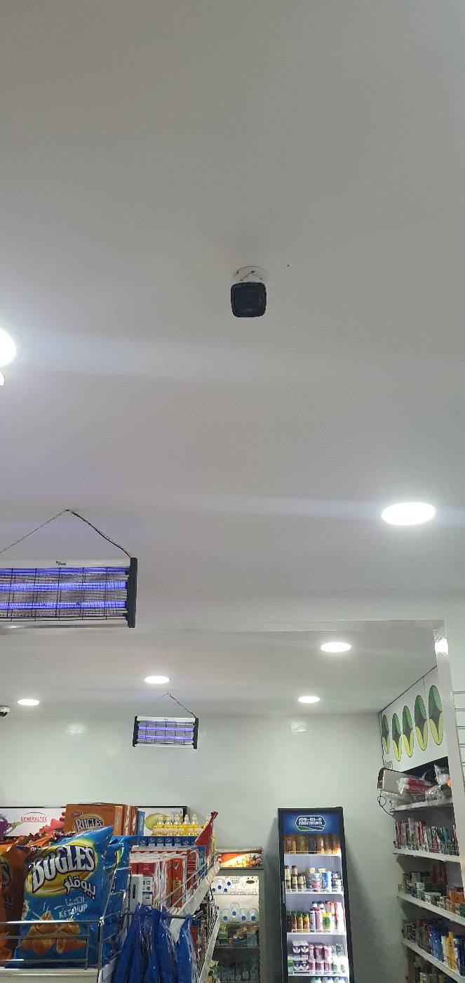 Good Food Supermarket CCTV camera in aisle