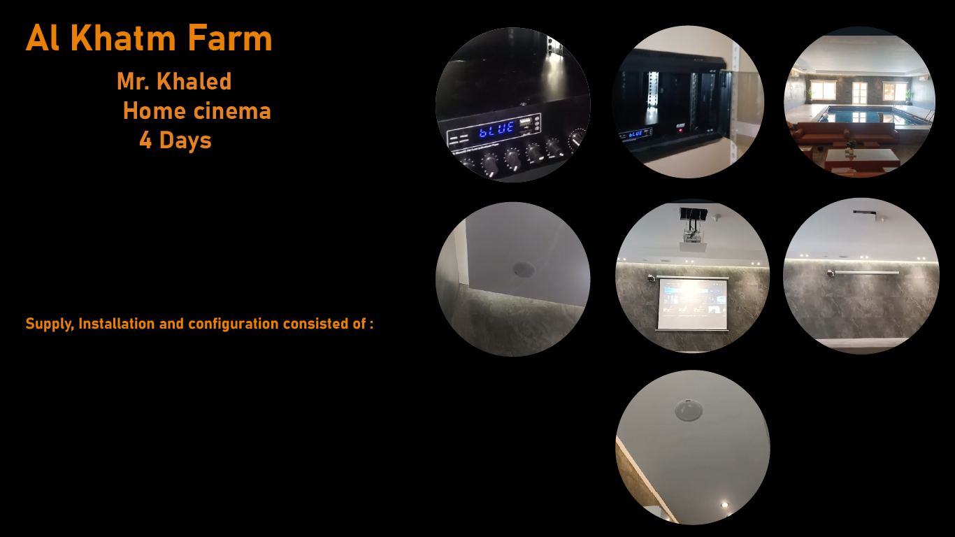 Al Khatm Farm home cinema project