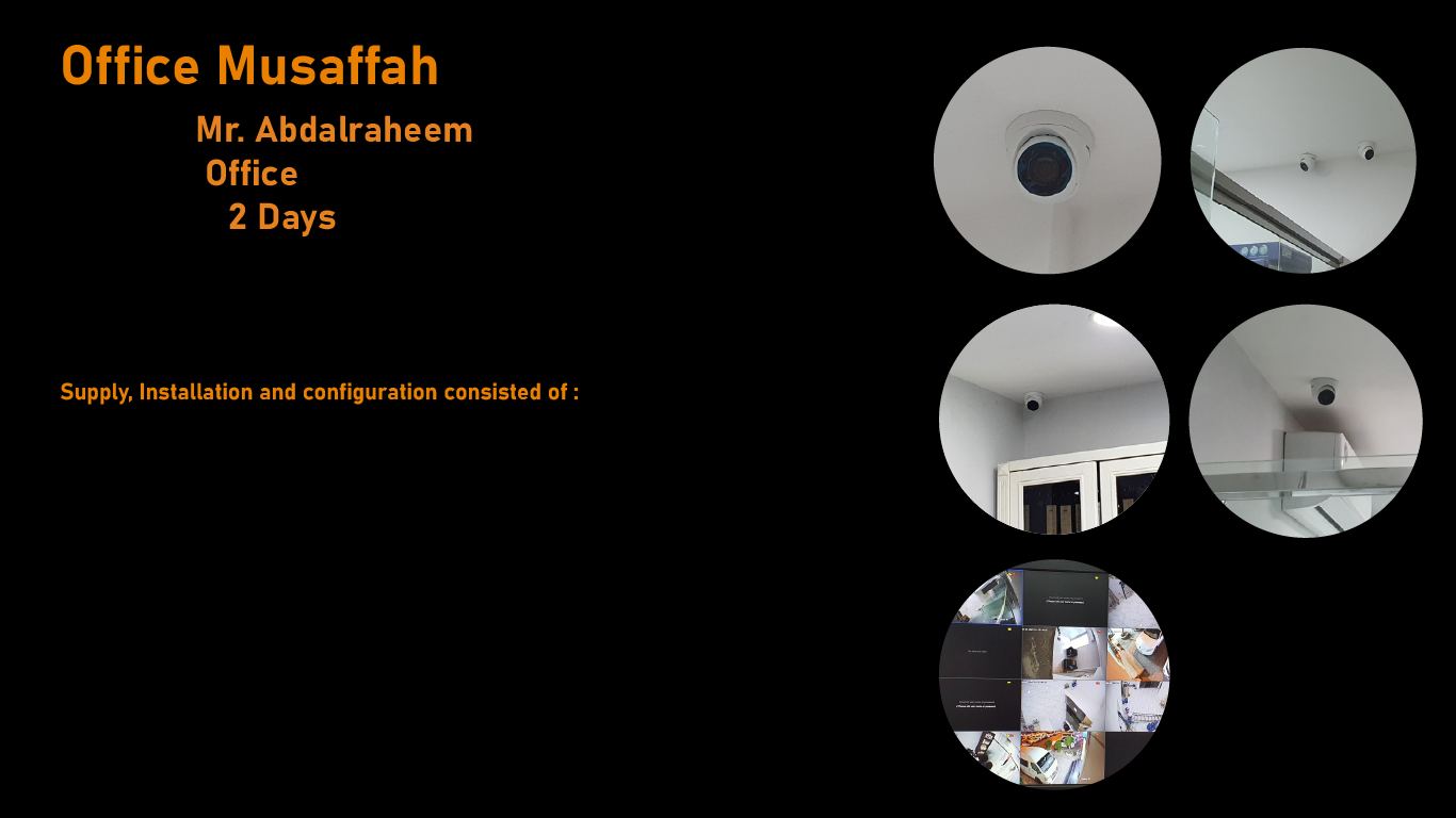 Office Musaffah CCTV project