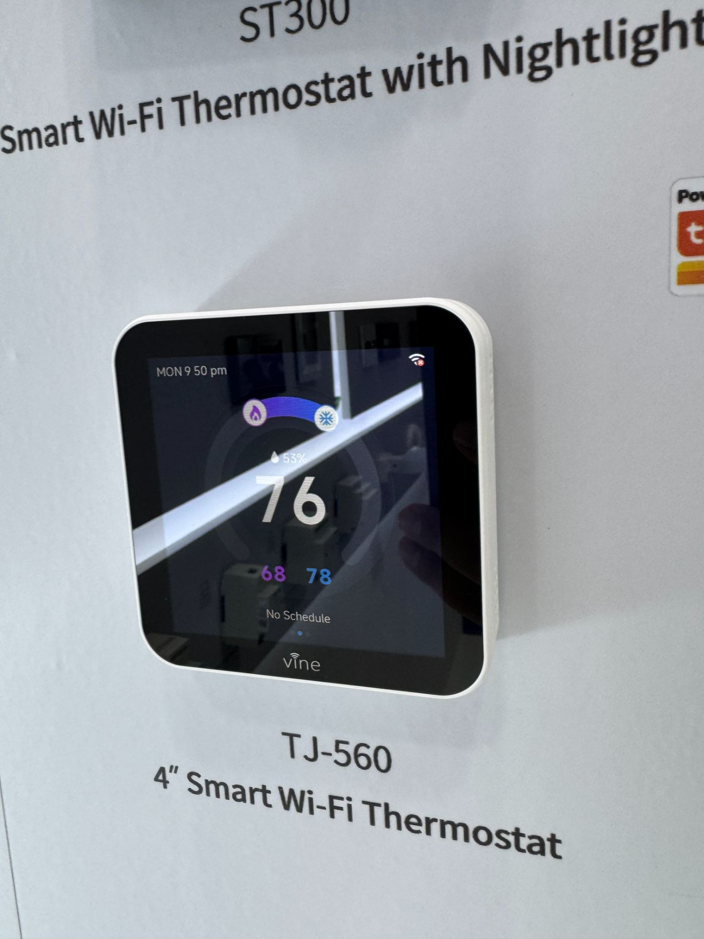 Thermostat · Tuya / Wi-Fi Bridge — Civic Waiting Hall · No-Rewire Wireless Retrofit (820 m²)