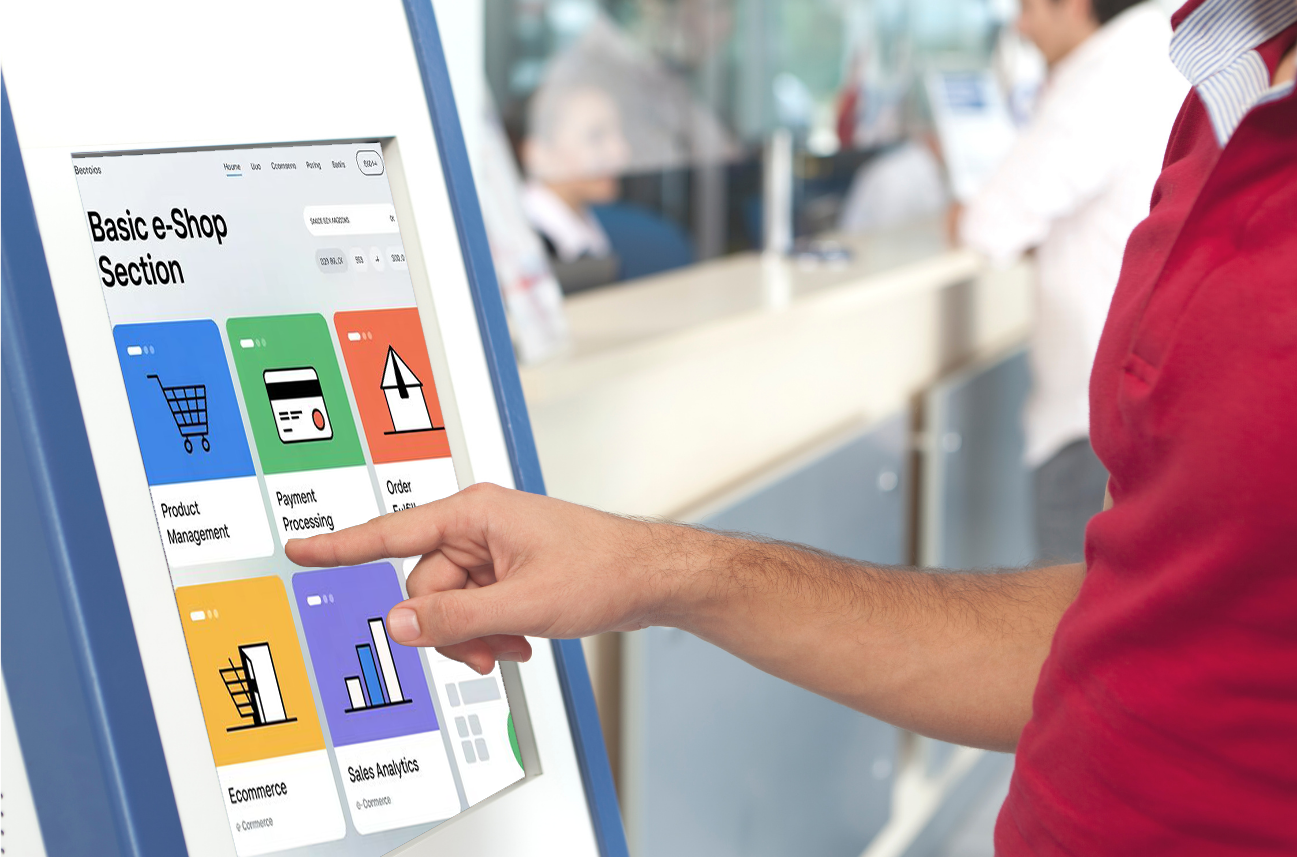 In-Use · Ministry Service Hall — Naqib Desk · Ministry & Civic Self-Service Kiosk (SKY-02)