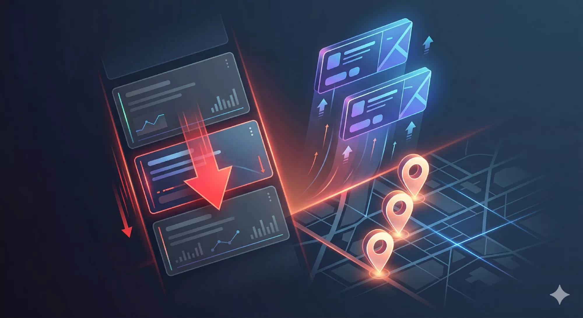 Position dans le pack local Google Business Profile qui recule à cause d'une incohérence NAP