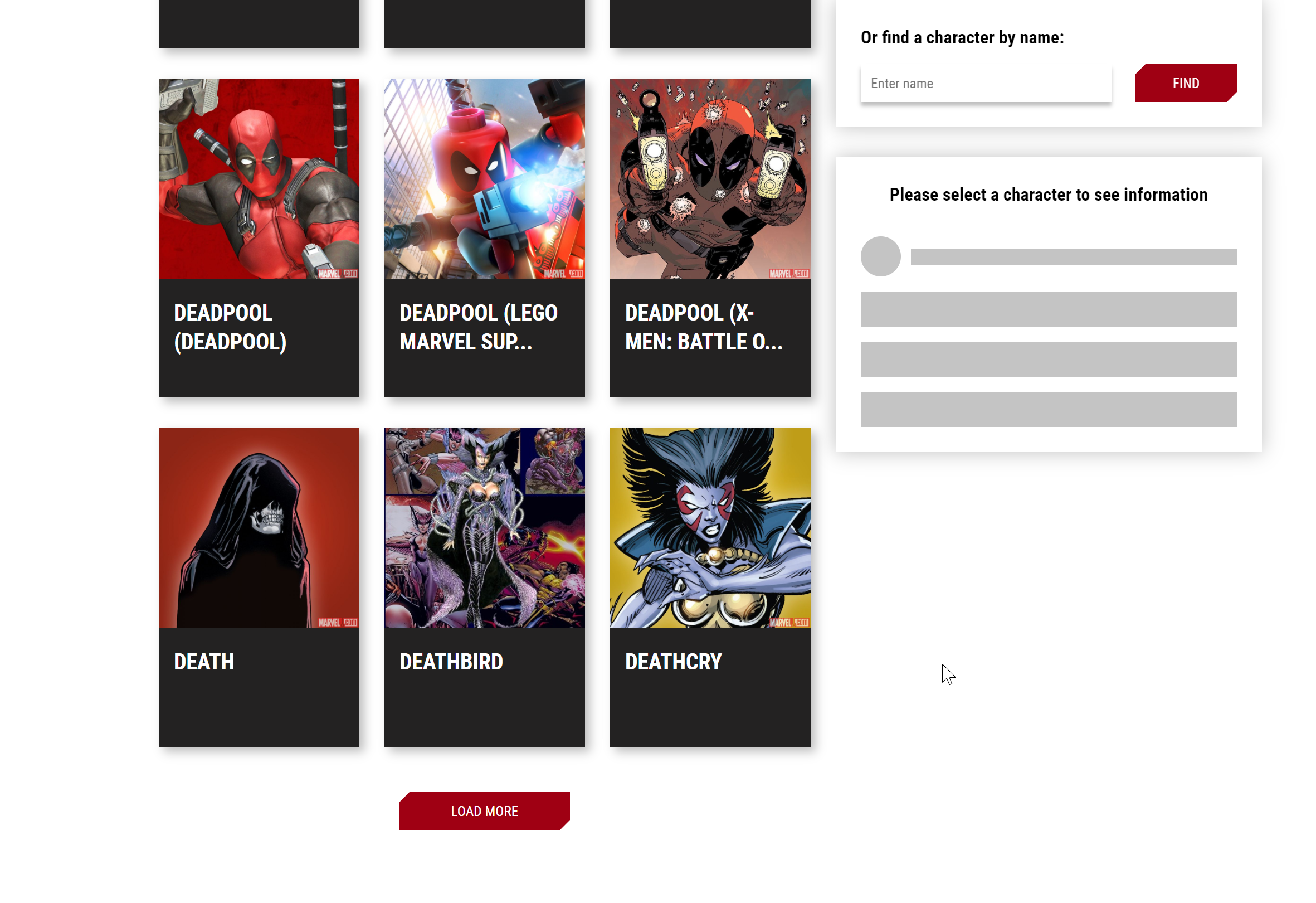 GitHub AlexRubanov/marvelapp Marvel information portal