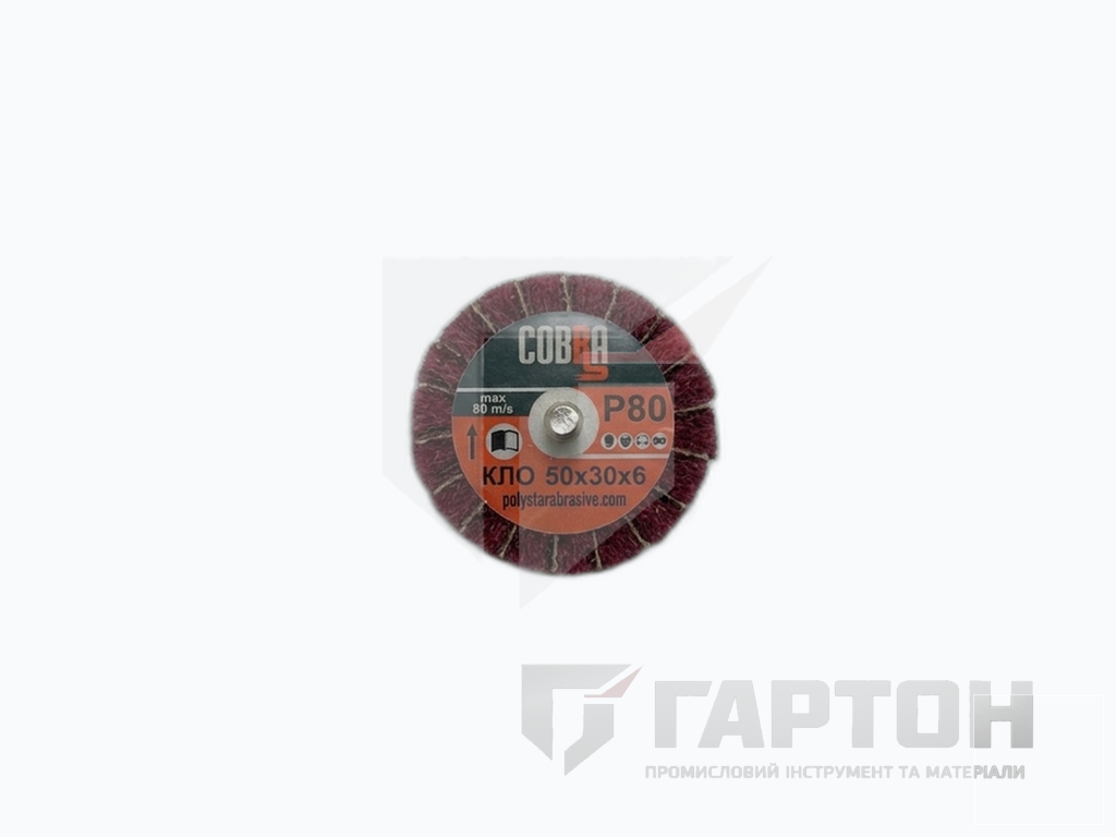 Фото Круг пелюстковий Scotch-Brite КЛО 50х30х6 Р-80 №1