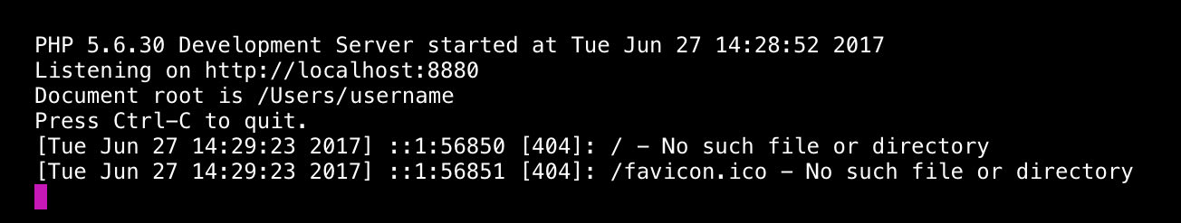 Php localhost start