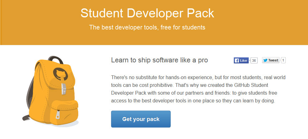 Student developer pack
