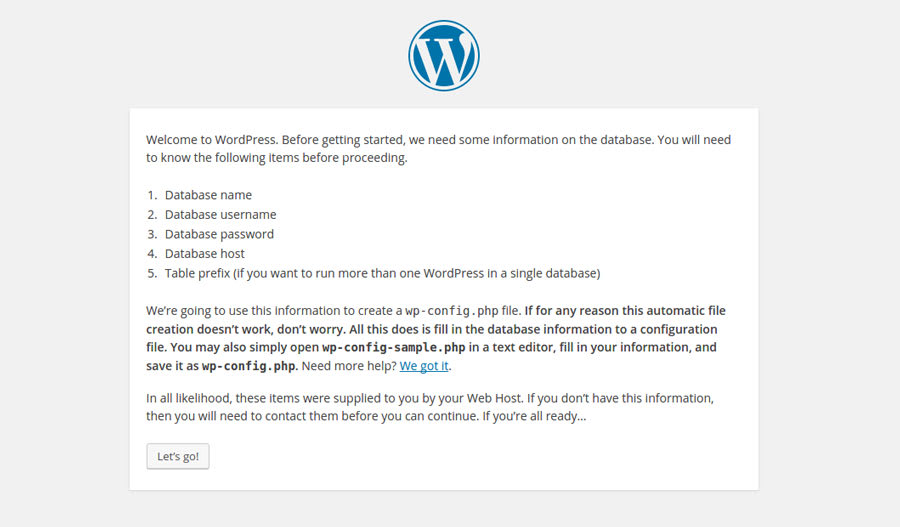 Wordpress db
