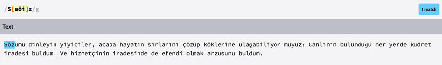 Regex ornek 4
