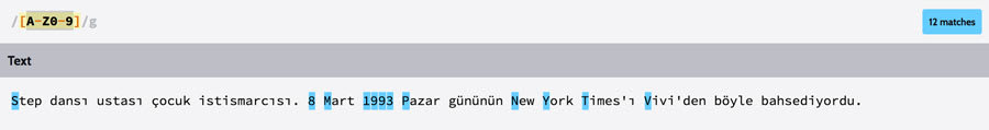 Regex ornek 5