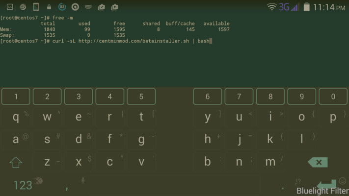 SSH mobile