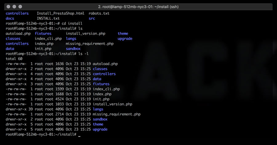 Prestashop wgen unzip