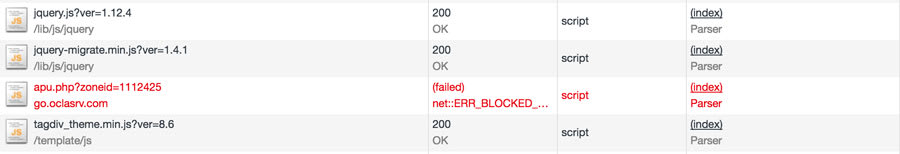 Go.oclasrv.com inspect tool