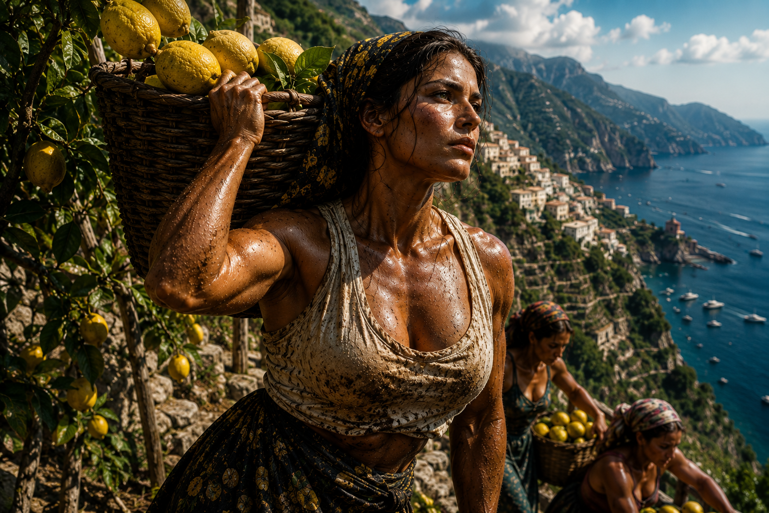 The Female Amalfi Lemon Growers Whose Backbreaking Work Gifts Them Bodies of Iron and Minds of Marble