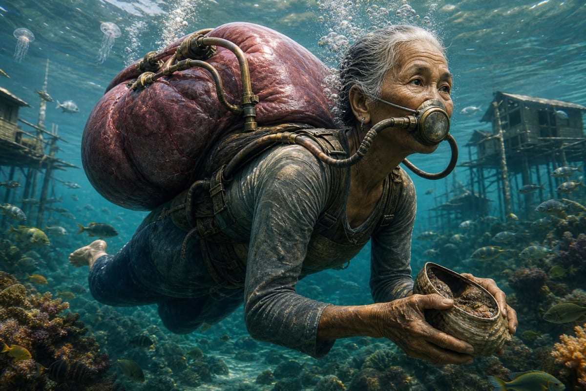 Sea People With Built-In Scuba Tanks: How the Bajau Evolved Bigger Spleens
