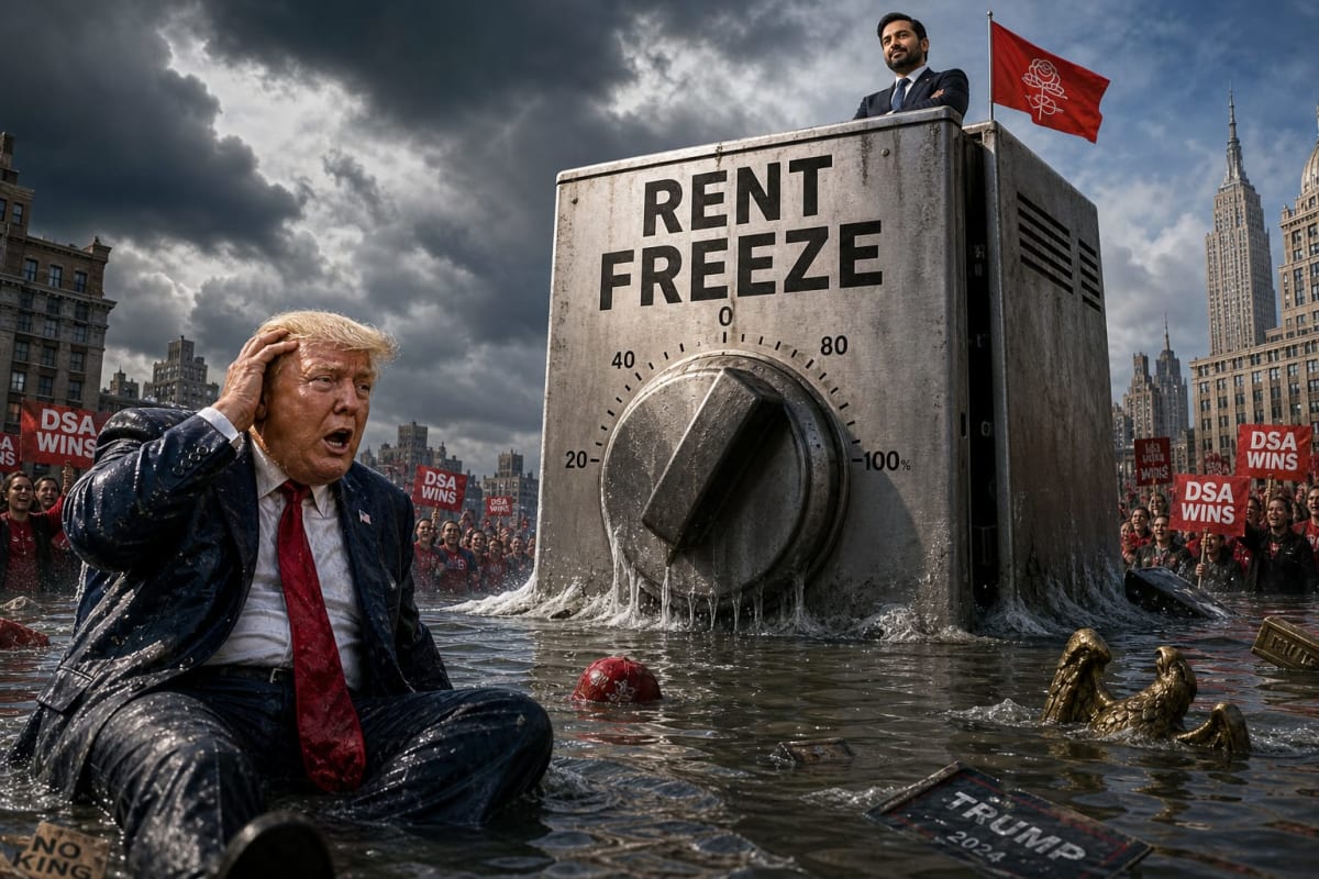Trump Rattled By Mamdani Rent Freeze As DSA Wins Spark GOP Panic