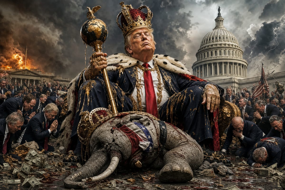 The Emperor's Approval Rating Collapses: How Trump's Imperial Vanity Devours the Republican Empire