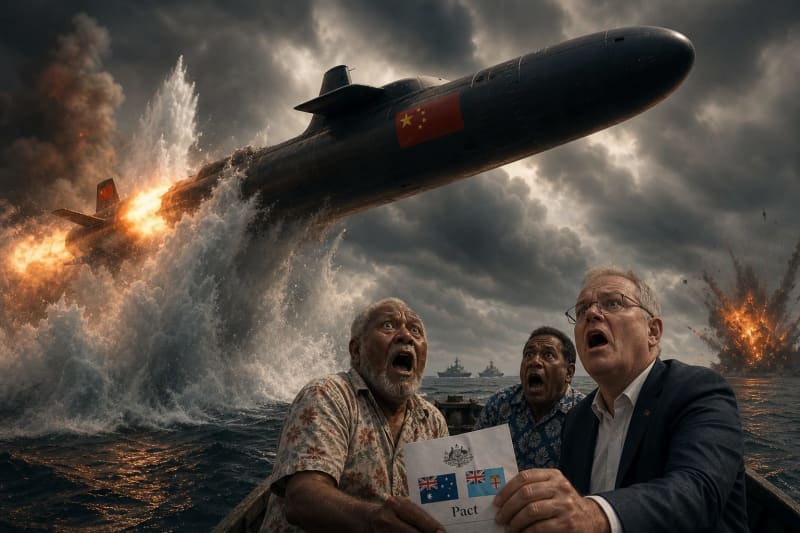China Fires Submarine-Launched Ballistic Missile Into Pacific As Australia-Fiji Pact Deepens Regional Militarization