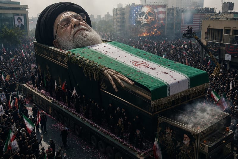 Iran Stages Week-Long Funerals for Khamenei With Calls for 'Death to America'